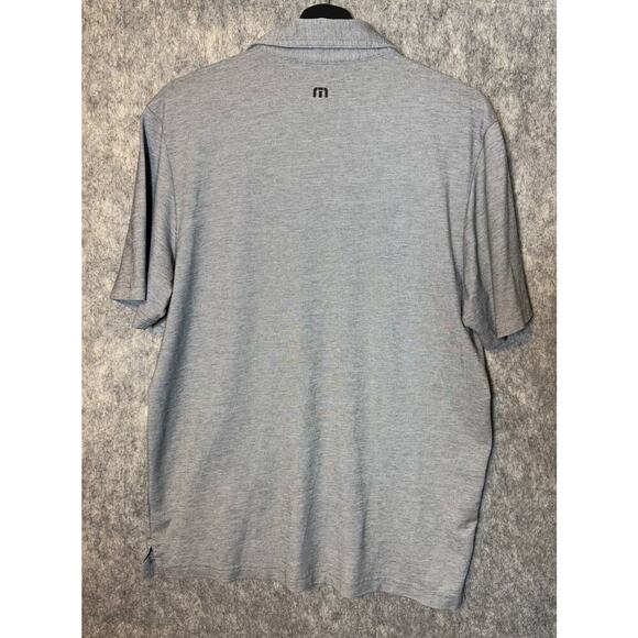 EUC Travis Mathew Silent Nights Large Gray Striped Golf Polo - Picture 4 of 7